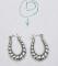YOUR CHOICE Estate 925 Sterling Silver Earrings- Simple Hoop Loops- Latch Backs