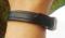 New! BRACELET Handmade in the USA Genuine Black LEATHER Belt Bracelet-Minimalist Cuff Stainless Steel Buckle MadmattX