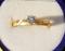 Vintage Estate Round .20 Ct. Natural White Solitaire DIAMOND Ring VS / HI ---14 Kt Yellow Gold Size 7