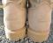 Vintage USA CORCORAN Military Tan Suede Desert Boots Hot Weather Leather/Cordura Lace to Toe-Speed laces Mens 7M