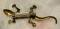 Vintage LOT of 3 GECKO LIZARD Pins Brooches--Nice Southwestern costume jewelry