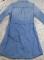 Vintage OshKosh B’Gosh Chambray WORK SHIRT DRESS Ombre Blue 100% Cotton -tie Belt --Girls 12
