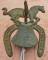 Vintage RUSTIC Cast Iron DINNER BELL --galloping Horse on a Horseshoe Wall mount