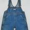 Vintage Iconic GUESS USA Blue Denim Jean Overalls-Bib pants Buckled w/Guess ? LOGO Rivet Buttons-Snap Crotch-Unisex Baby 18mos