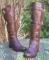 Cole Haan Leather Knee Hi Boots Triple Buckle Avalon Tall Riding Boots Womens 9B